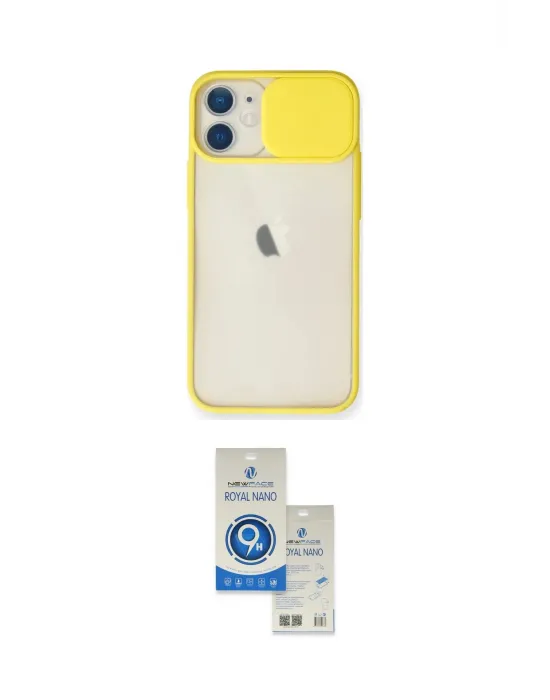 ieg™ iPhone 11 Kılıf Vadi Çizgi - Şeffaf Royal Nano Ekran Koruyucu