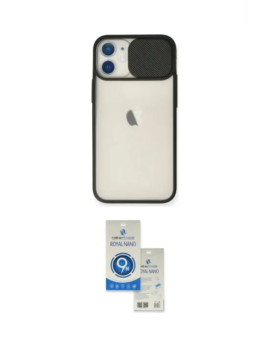 ieg™ iPhone 11 Kılıf Vadi Çizgi - Şeffaf Royal Nano Ekran Koruyucu