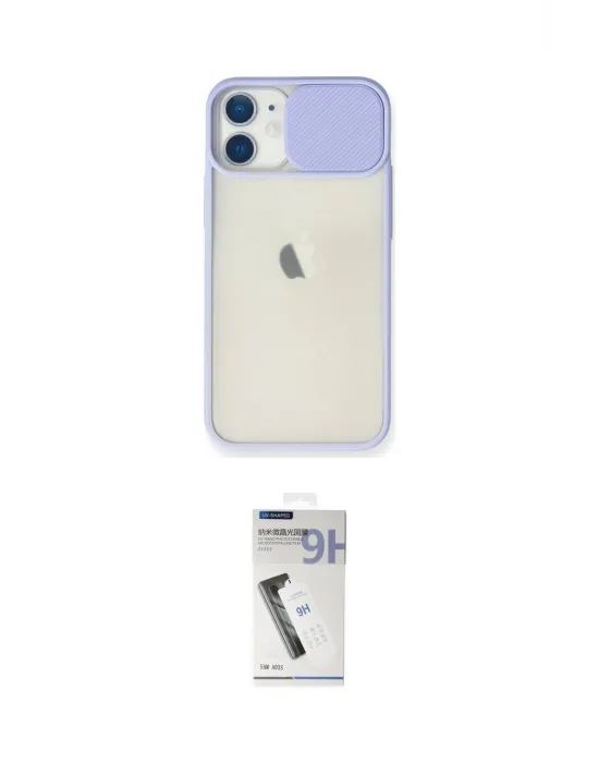 ieg™ iPhone 11 Kılıf Vadi Çizgi - Şeffaf Uv Polymer Nano Ekran Koruyucu
