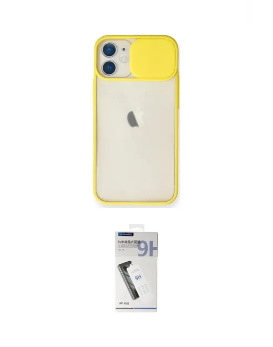 ieg™ iPhone 11 Kılıf Vadi Çizgi - Şeffaf Uv Polymer Nano Ekran Koruyucu