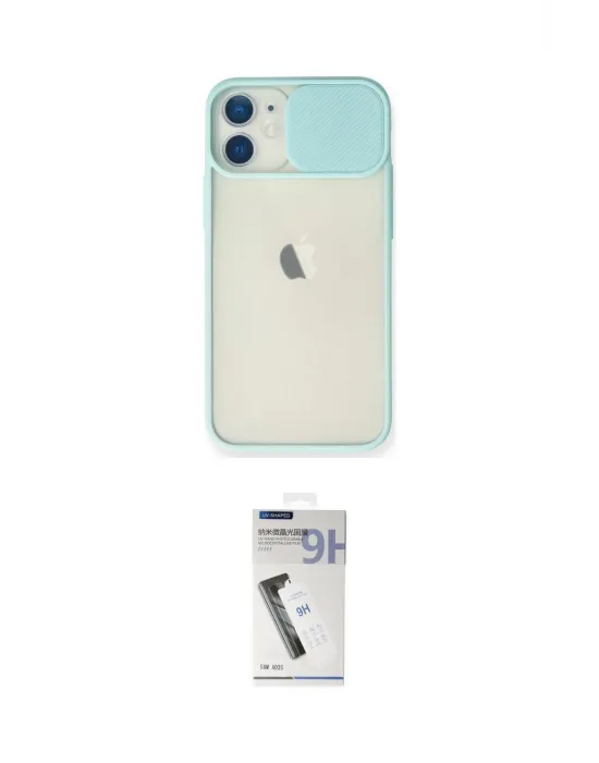 ieg™ iPhone 11 Kılıf Vadi Çizgi - Şeffaf Uv Polymer Nano Ekran Koruyucu