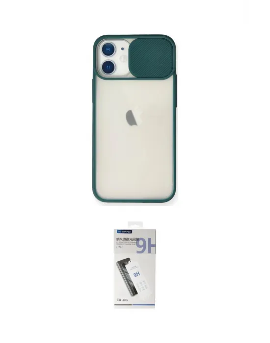 ieg™ iPhone 11 Kılıf Vadi Çizgi - Şeffaf Uv Polymer Nano Ekran Koruyucu