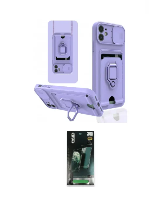 ieg™ iPhone 11 Kılıf Vadi Form Prime - Siyah 360 Mat Full Body Arka Koruyucu