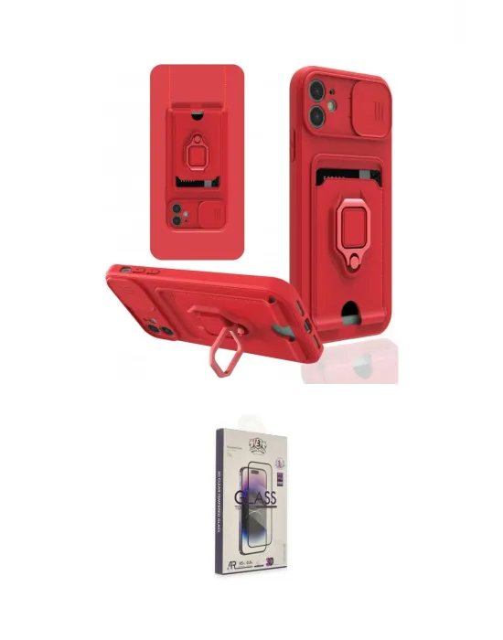 ieg™ iPhone 11 Kılıf Vadi Form Prime - Siyah Bilvis 3D Cam Ekran Koruyucu