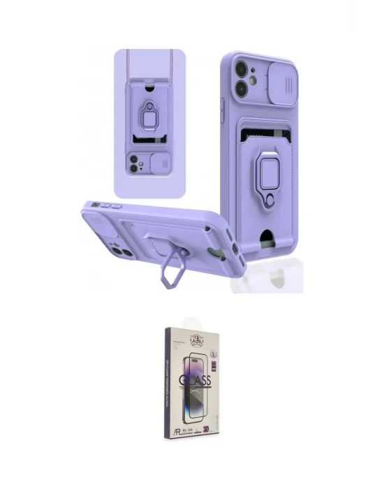 ieg™ iPhone 11 Kılıf Vadi Form Prime - Siyah Bilvis 3D Cam Ekran Koruyucu