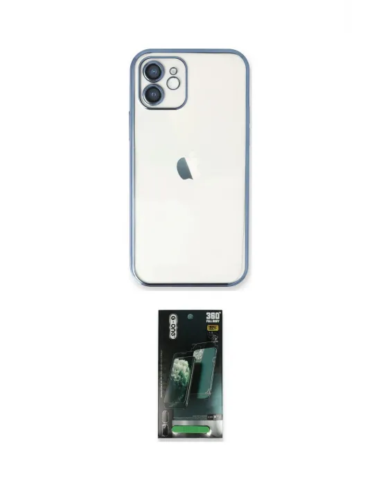 ieg™ iPhone 11 Kılıf Vadi Minimal - Şeffaf 360 Full Body Arka Koruyucu
