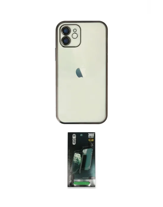 ieg™ iPhone 11 Kılıf Vadi Minimal - Şeffaf 360 Full Body Arka Koruyucu