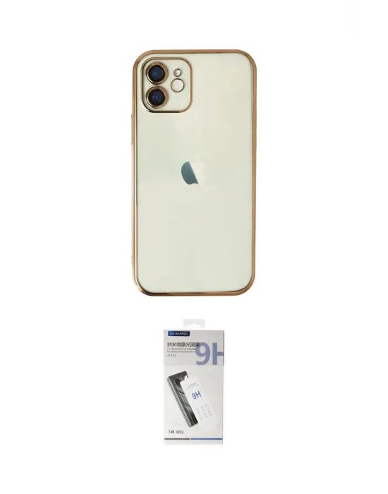 ieg™ iPhone 11 Kılıf Vadi Minimal - Şeffaf Uv Polymer Nano Ekran Koruyucu