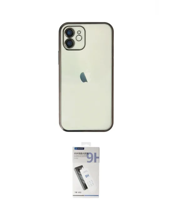 ieg™ iPhone 11 Kılıf Vadi Minimal - Şeffaf Uv Polymer Nano Ekran Koruyucu