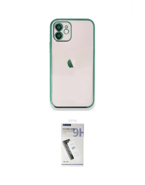 ieg™ iPhone 11 Kılıf Vadi Minimal - Şeffaf Uv Polymer Nano Ekran Koruyucu
