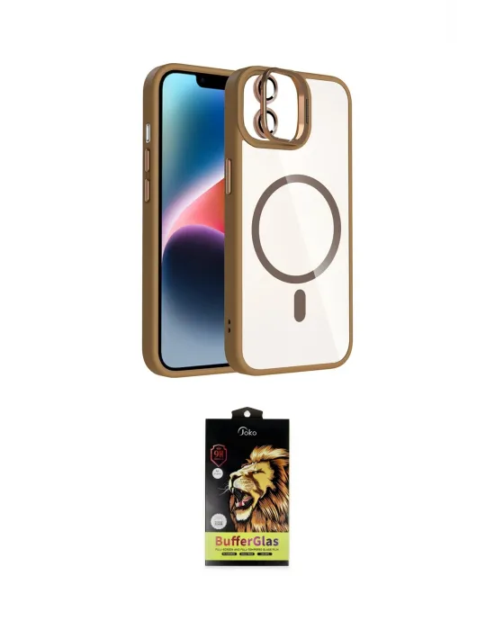 ieg™ iPhone 11 Kılıf Yadigar Asil Koleksiyonu - Siyah Buffer Cam Ekran Koruyucu