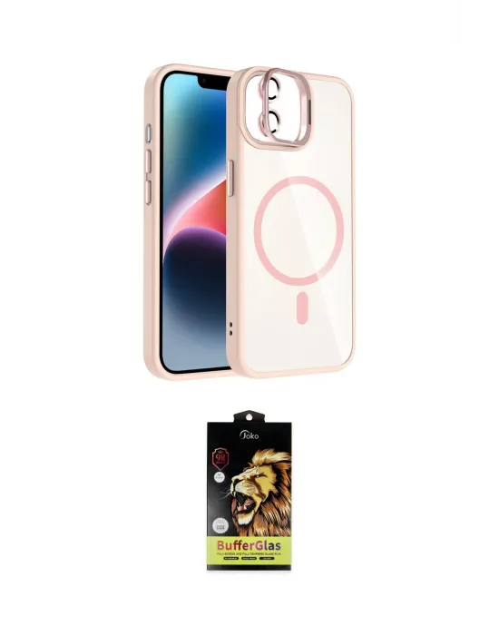 ieg™ iPhone 11 Kılıf Yadigar Asil Koleksiyonu - Siyah Buffer Cam Ekran Koruyucu