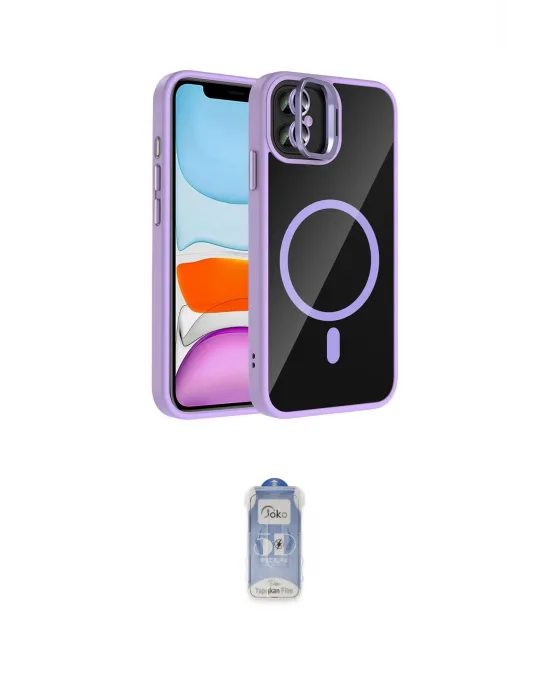 ieg™ iPhone 11 Kılıf Yadigar Asil Koleksiyonu - Siyah Joko Magic 5D Cam
