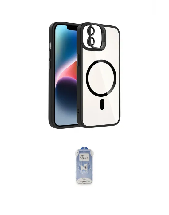 ieg™ iPhone 11 Kılıf Yadigar Asil Koleksiyonu - Siyah Joko Magic 5D Cam