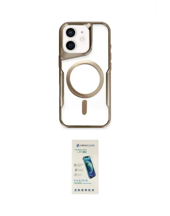 ieg™ iPhone 11 Kılıf Yadigar Klasik Özel Seri - Şeffaf Pasifik Cam Ekran Koruyucu