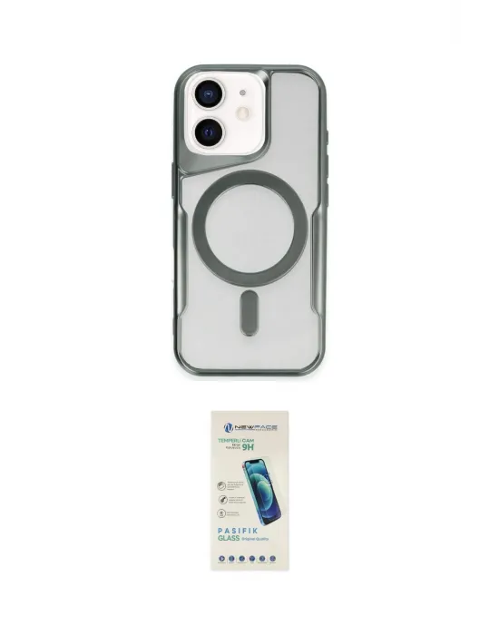 ieg™ iPhone 11 Kılıf Yadigar Klasik Özel Seri - Şeffaf Pasifik Cam Ekran Koruyucu