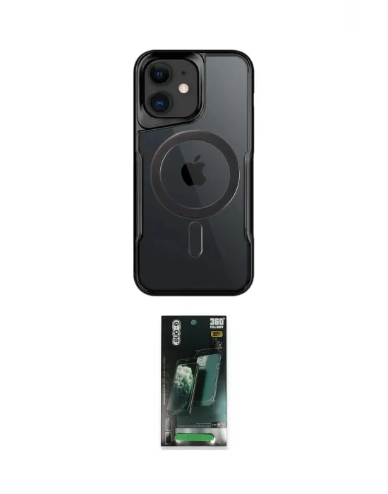 ieg™ iPhone 11 Kılıf Yadigar Klasik Özel Seri - Siyah 360 Mat Full Body Arka Koruyucu