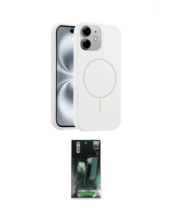 ieg™ iPhone 11 Kılıf Yankı Form Serisi - Siyah 360 Mat Full Body Arka Koruyucu