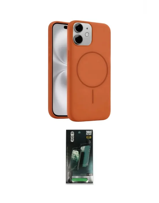ieg™ iPhone 11 Kılıf Yankı Form Serisi - Siyah 360 Mat Full Body Arka Koruyucu