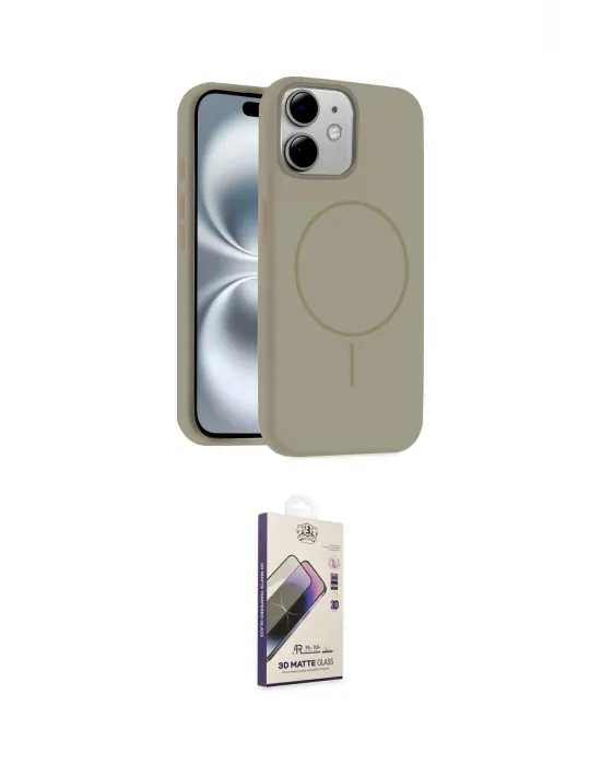 ieg™ iPhone 11 Kılıf Yankı Form Serisi - Siyah Bilvis 3D Mat Cam Ekran Koruyucu