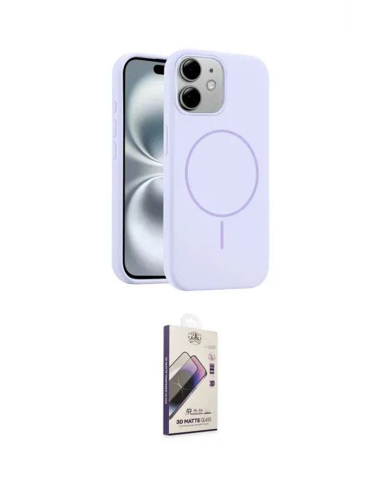 ieg™ iPhone 11 Kılıf Yankı Form Serisi - Siyah Bilvis 3D Mat Cam Ekran Koruyucu