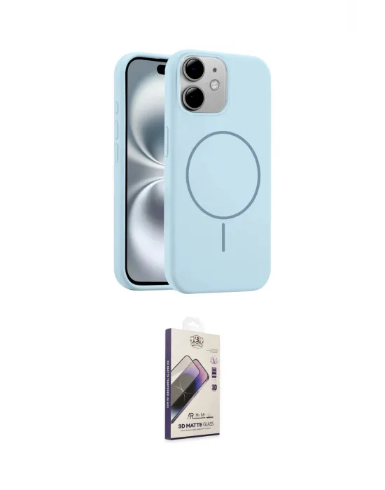 ieg™ iPhone 11 Kılıf Yankı Form Serisi - Siyah Bilvis 3D Mat Cam Ekran Koruyucu