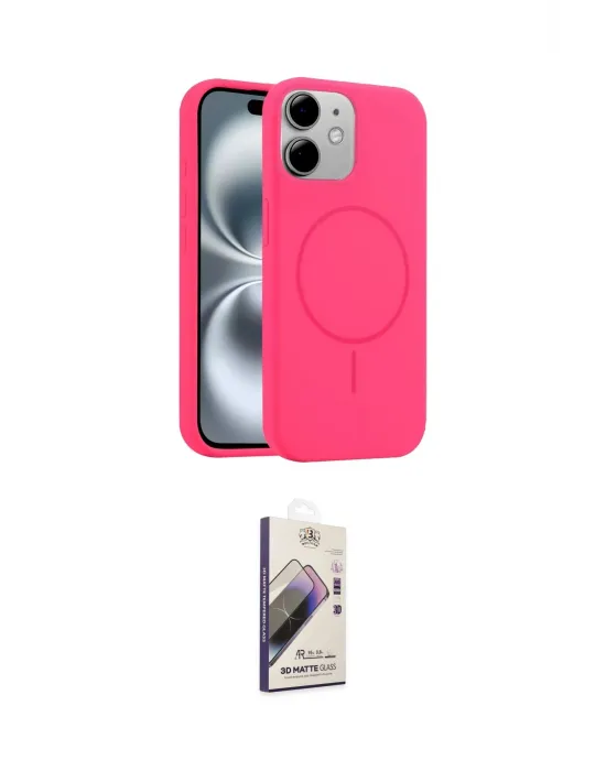 ieg™ iPhone 11 Kılıf Yankı Form Serisi - Siyah Bilvis 3D Mat Cam Ekran Koruyucu