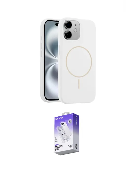ieg™ iPhone 11 Kılıf Yankı Form Serisi - Siyah Bilvis 5in1 3D Magic Cam Ekran Koruyucu