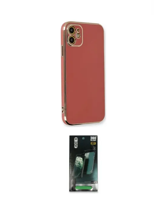 ieg™ iPhone 11 Kılıf Yankı Serisi - Siyah 360 Mat Full Body Arka Koruyucu