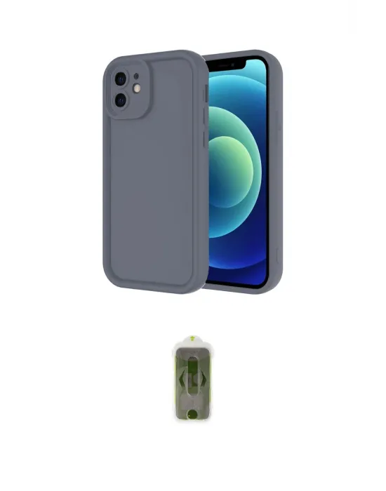 ieg™ iPhone 11 Kılıf Yankı Yansıma Özel Seri - Siyah Joko Magic 5D Hayalet Cam