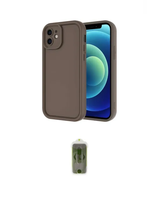 ieg™ iPhone 11 Kılıf Yankı Yansıma Özel Seri - Siyah Joko Magic 5D Hayalet Cam