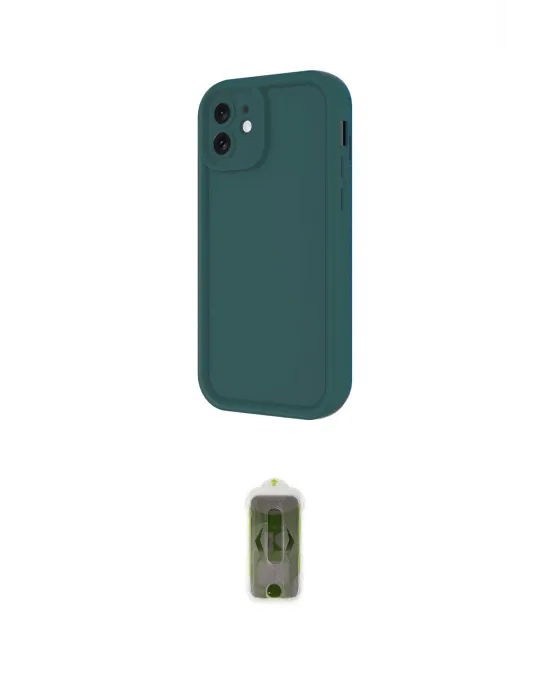 ieg™ iPhone 11 Kılıf Yankı Yansıma Özel Seri - Siyah Joko Magic 5D Hayalet Cam