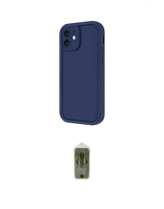 ieg™ iPhone 11 Kılıf Yankı Yansıma Özel Seri - Siyah Joko Magic 5D Hayalet Cam