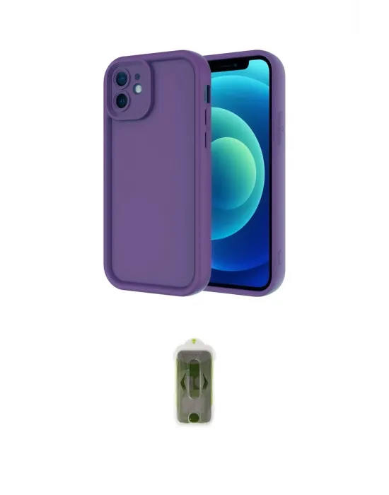 ieg™ iPhone 11 Kılıf Yankı Yansıma Özel Seri - Siyah Joko Magic 5D Hayalet Cam