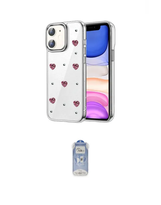 ieg™ iPhone 11 Kılıf Yörünge Form - Siyah Joko Magic 5D Cam