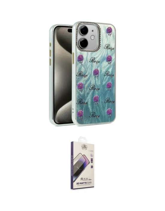 ieg™ iPhone 11 Kılıf Zirve Modern Prime - Siyah Bilvis 3D Mat Cam Ekran Koruyucu