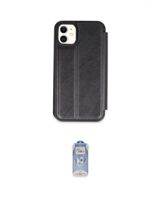 ieg™ iPhone 11 Kılıf Zirve Yansıma Serisi - Siyah Joko Magic 5D Cam