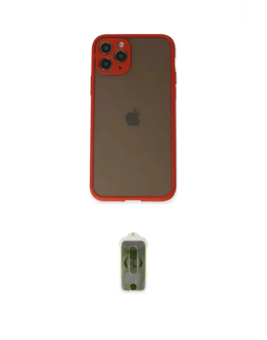 ieg™ iPhone 11 Pro Kılıf Ahenk Çizgi Serisi - Siyah Joko Magic 5D Hayalet Cam