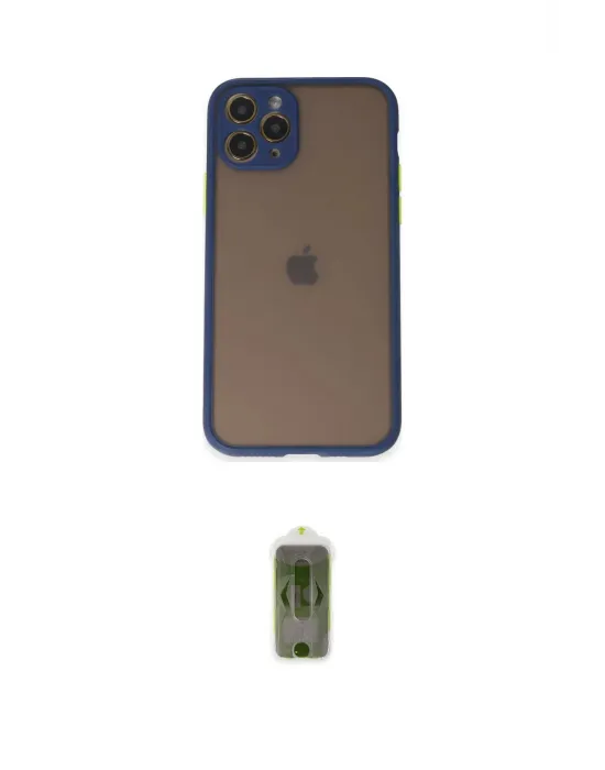 ieg™ iPhone 11 Pro Kılıf Ahenk Çizgi Serisi - Siyah Joko Magic 5D Hayalet Cam