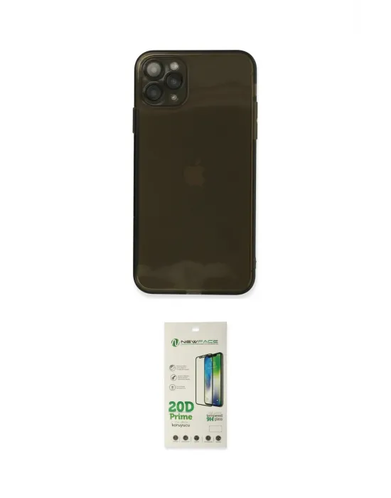 ieg™ iPhone 11 Pro Kılıf Ahenk Doku - Siyah 20D Premium Cam Ekran Koruyucu