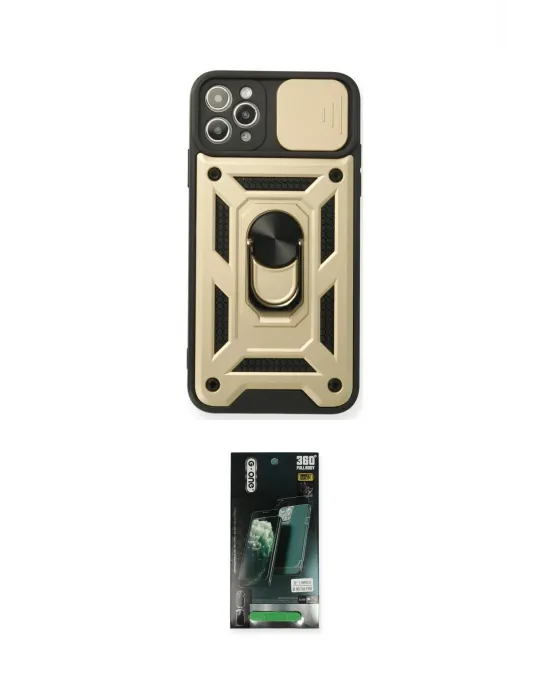ieg™ iPhone 11 Pro Kılıf Ahenk Klasik - Siyah 360 Mat Full Body Arka Koruyucu