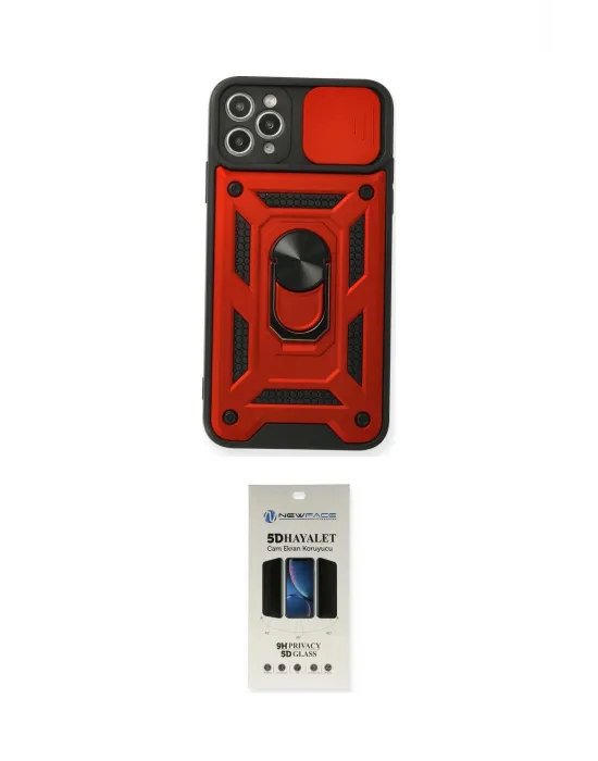 ieg™ iPhone 11 Pro Kılıf Ahenk Klasik - Siyah 5D Hayalet Cam Ekran Koruyucu