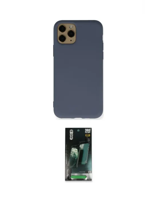 ieg™ iPhone 11 Pro Kılıf Ahenk Serisi - Şeffaf 360 Full Body Arka Koruyucu