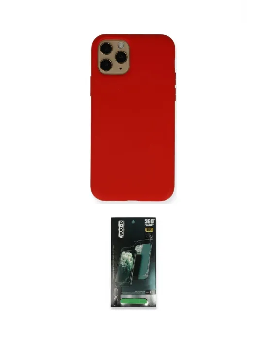 ieg™ iPhone 11 Pro Kılıf Ahenk Serisi - Şeffaf 360 Full Body Arka Koruyucu