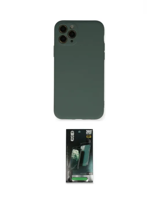 ieg™ iPhone 11 Pro Kılıf Ahenk Serisi - Şeffaf 360 Full Body Arka Koruyucu