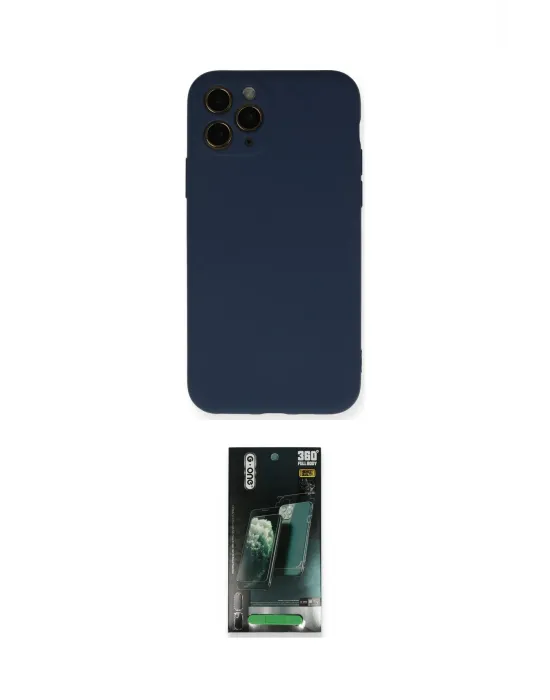ieg™ iPhone 11 Pro Kılıf Ahenk Serisi - Şeffaf 360 Full Body Arka Koruyucu