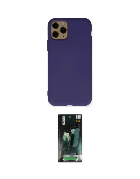 ieg™ iPhone 11 Pro Kılıf Ahenk Serisi - Şeffaf 360 Full Body Arka Koruyucu