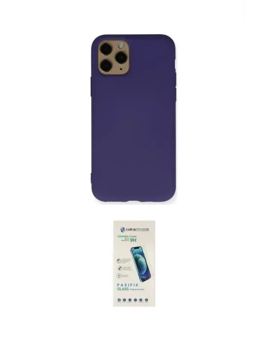 ieg™ iPhone 11 Pro Kılıf Ahenk Serisi - Şeffaf Pasifik Cam Ekran Koruyucu