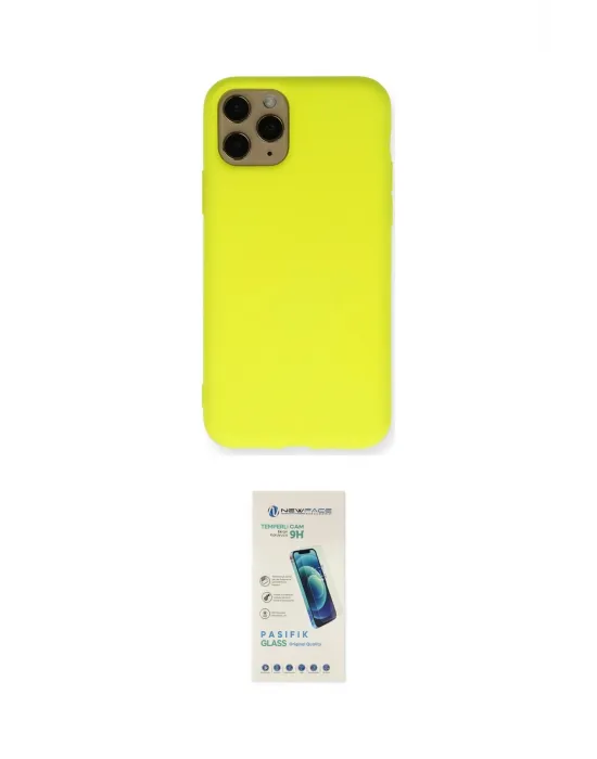 ieg™ iPhone 11 Pro Kılıf Ahenk Serisi - Şeffaf Pasifik Cam Ekran Koruyucu