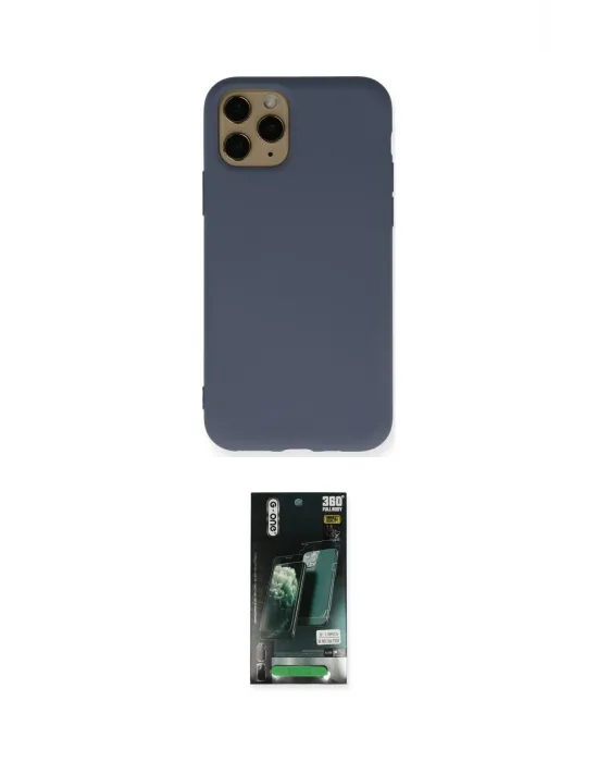 ieg™ iPhone 11 Pro Kılıf Ahenk Serisi - Siyah 360 Mat Full Body Arka Koruyucu